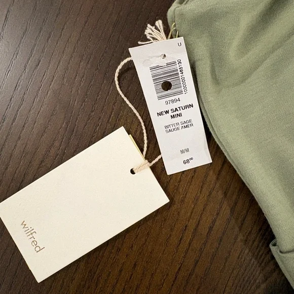 Wilfred Wrap Tank Dress in Sage - Picture 2 of 3